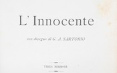 D'Annunzio (Gabriele) L'Innocente, third edition, half title, 1...