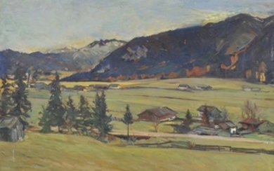 Gustav Bechler (München/Monaco di Baviera 1870 – Innsbruck 1959), Paesaggio...