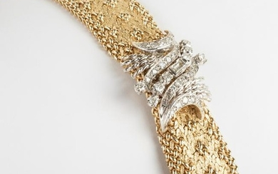 14k Gold and Diamond Bracelet