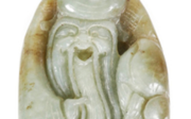 Chinese Carved Hardstone Snuff Bottle, Figural