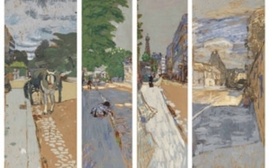 Edouard Vuillard (1868-1940), Les rues de Paris, panneaux pour Henry Bernstein: Première série, Passy