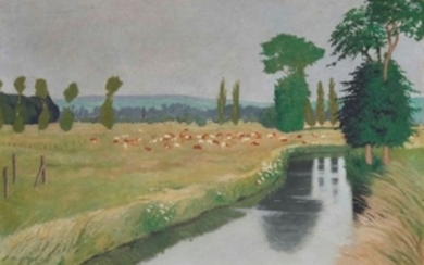 FELIX VALLOTTON (1865-1925), Ruisseau à Arques-la-Bataille, 1903