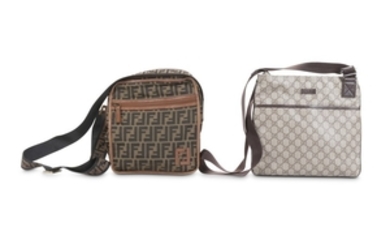 Fendi and Gucci Messenger Bags, the Fendi in...