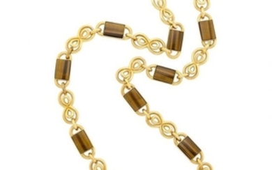 Gold and Tigers' Eye Necklace, Tiffany & Co.
