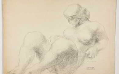 Joseph RIVIERE (1912-1961) Etude de nu féminin