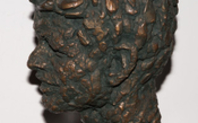 [KENNEDY, ROBERT F.] Bronze patinated composition bust of Robert F. Kennedy