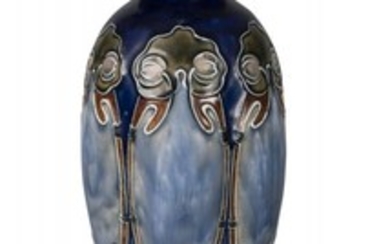Royal Doulton, an Art Nouveau stoneware vase...