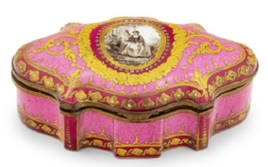 A Sèvres Style Porcelain Box