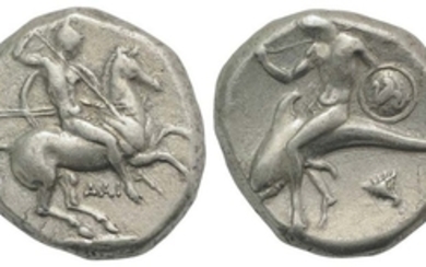 Southern Apulia, Tarentum, c. 302-290 BC. AR Nomos (20mm, 7.90g,...