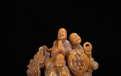 A TIANHUANG STONE ARHAT ORNAMENT