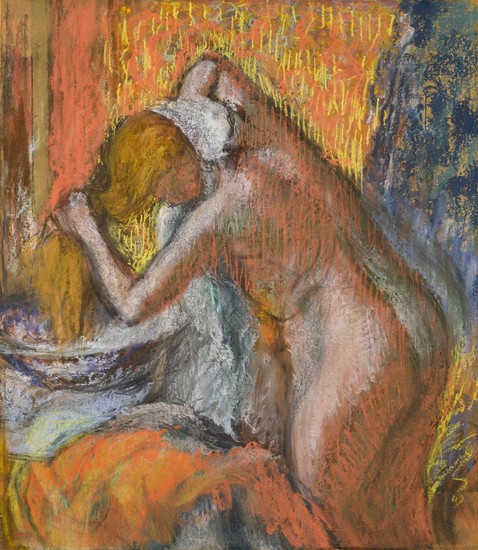 APRÈS LE BAIN (FEMME S'ESSUYANT LES CHEVEUX), Edgar Degas