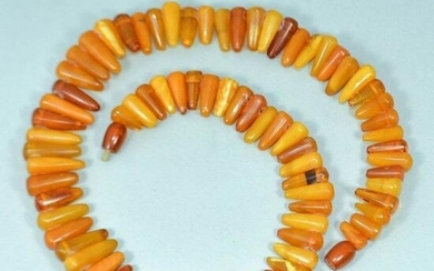 51 g. Vintage 100% natural Baltic amber necklace
