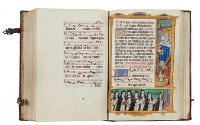 Attribué à l’atelier d’Étienne Colaud (Collault) Livre liturgique en latin, manuscrit et enluminé sur vélin