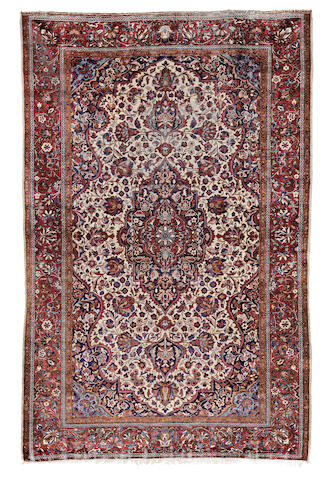 A silk Kashan carpet
