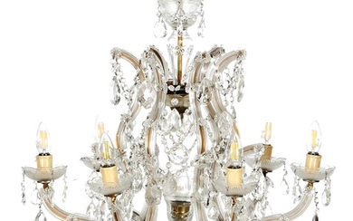 (-), 7-light crystal ball lamp, 80 cm high...