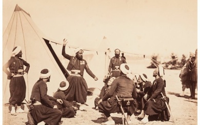 73035: Gustave Le Gray (French, 1820-1884) Zouaves, Cam