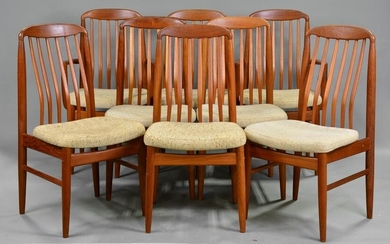 8 Danish Modern Style Dining Chairs - Benny Linden