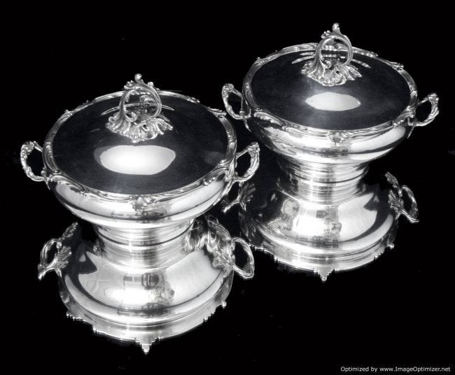 LAPEYRE, HENRI - TWO ANTIQUE FRENCH STERLING SILVER