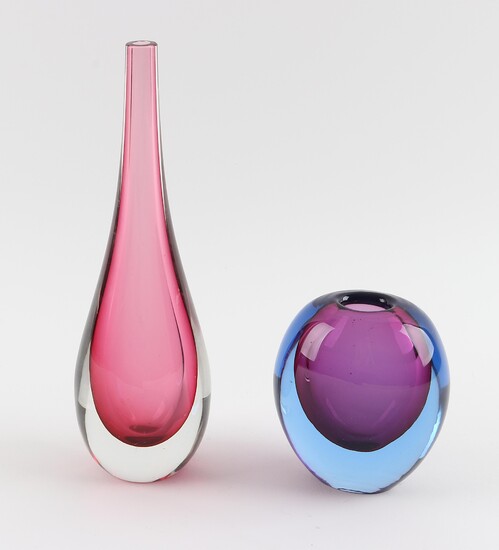 Zwei Vasen, nach Flavio Poli, Murano