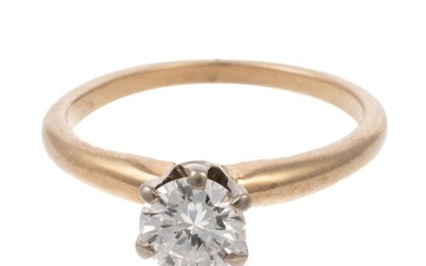 A 0.63ct Diamond Solitaire Ring in 14K