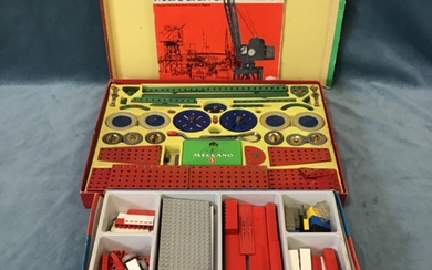 A 1960s boxed Meccano 5 set, complete with instruction manual;...