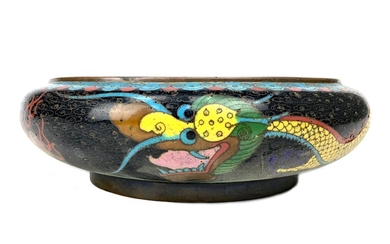 A 20TH CENTURY CHINESE CLOISONNE CIRCULAR