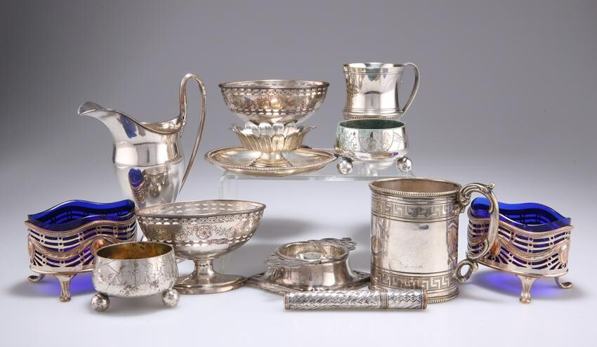 A COLLECTION OF PLATED WARES, including an Old