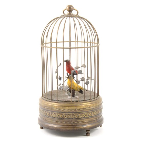 A French style 'Singing Birds' musical automaton, 20th century