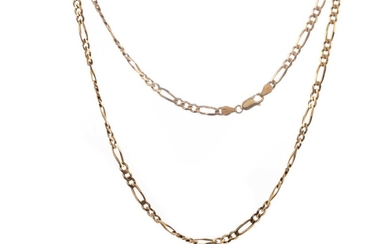 A GOLD FIGARO CHAIN