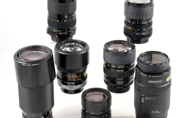 A Group of Canon & Canon Fit Lenses.