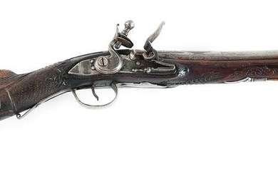 (A) HIGHLY DECORATED OTTOMAN FLINTLOCK KNEE GUN, WITH