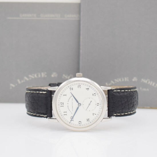 A. LANGE & SÖHNE platinum gents wristwatch...