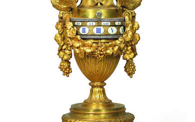 A LOUIS XVI ORMOLU STRIKING MANTEL CLOCK