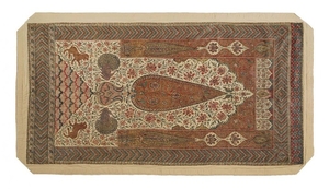 A Mihrab Kalamkari panel, Iran, 19th century,...