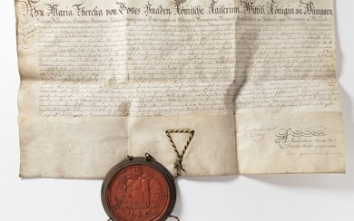 A Monogramista A DOCUMENT FOR THE GRANTING OF THE PRIVILEGE BY MARIA THERESA