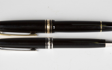 A Montblanc Meisterstück fountain pen, the nib detailed '14K 4810', a Montblanc Meist