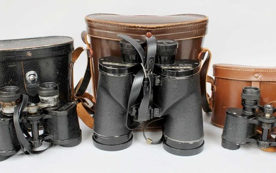 A Pair of Nikin 7x50 Binoculars (cased), and Two Other...