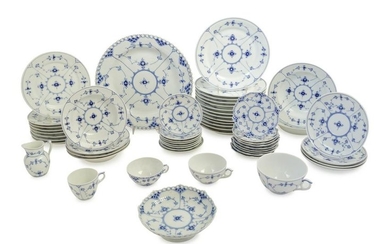 A Royal Copenhagen Porcelain Dinner Service Diameter of