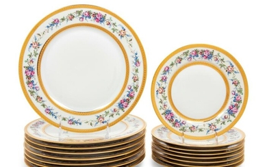 A Set of Limoges Porcelain Plates
