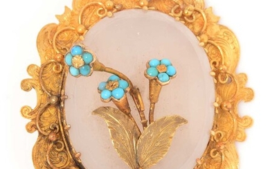 A Victorian memoriam brooch