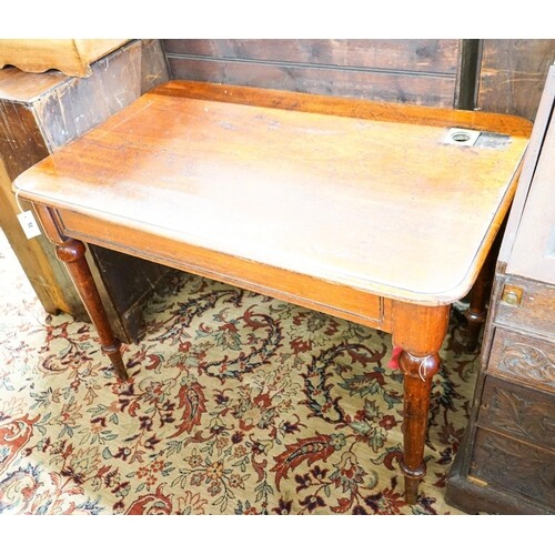 A Victorian rectangular mahogany writing table, from The Lib...