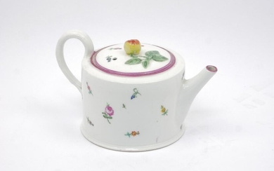 A Vienna porcelain tea pot and cover,...