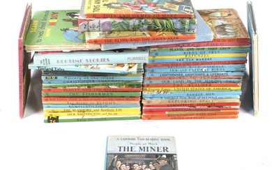 A collection of assorted vintage children's books.