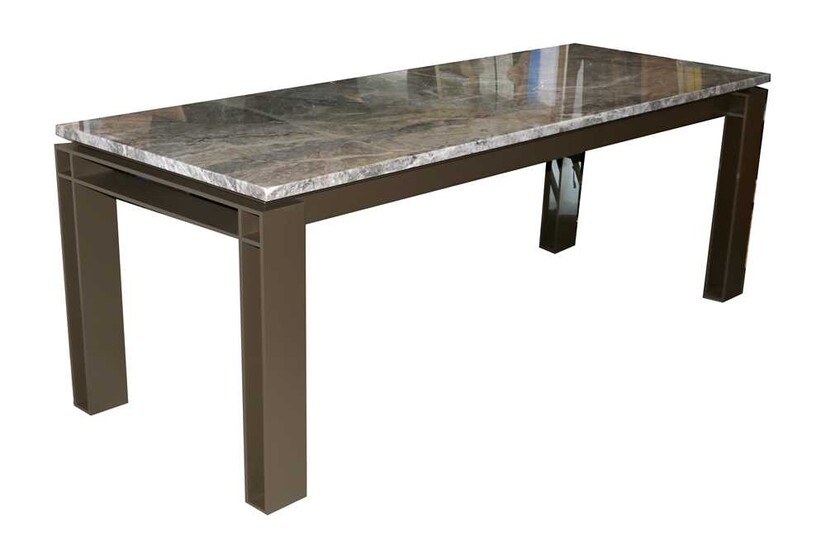 A contemporary 'Floating' dining table