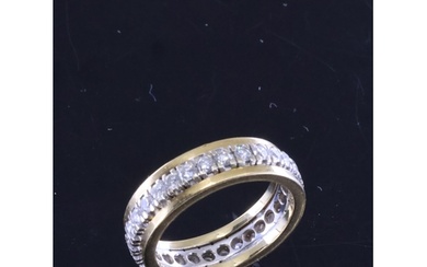 A diamond full eternity ring finger size M