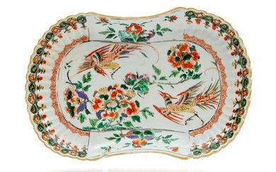 A famille verte tray