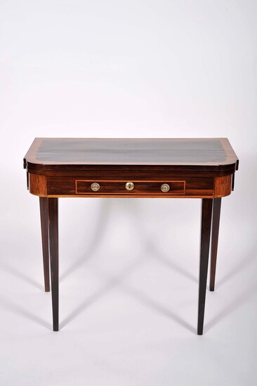 A game table with drawer