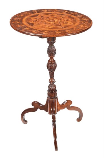 A mahogany wine table