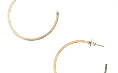 A pair of Tiffany & Co. hoop earrings