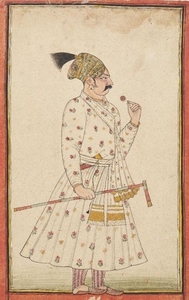 A portrait of the Emperor Muhammad Shah,...